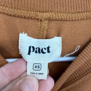 Pact Organic‎ Cotton Cap Sleeve Sweatshirt Top Rust Brown XS thumbnail 3