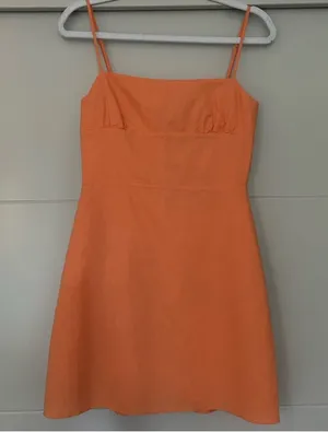 Aritzia Sunday Best QUAINT DRESS - Apricot thumbnail 1