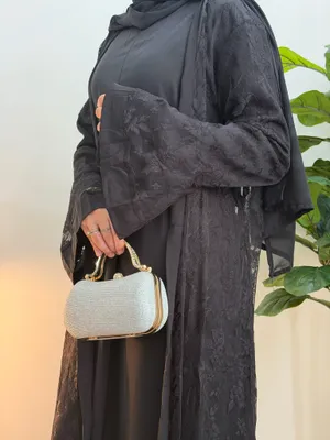Black Abaya Modest Size M thumbnail 5