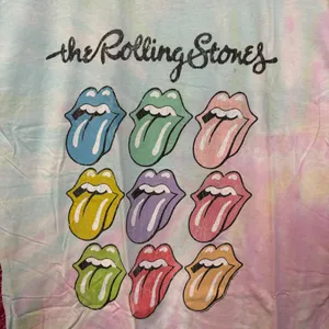 The Rolling Stones Hot Lips Pop Art Rock Pastel Tie Dye XL thumbnail 2