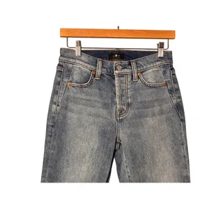 7 For All Mankind Josefina Jeans 24 Blue Skinny Boyfriend Casual Chic READ thumbnail 3