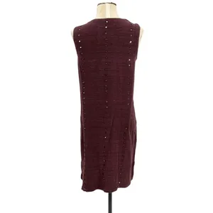 Anita Dongre Grassroots Dress Tank‎ Mirror Detail Cotton Purple Size 12 thumbnail 6