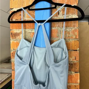AZAZIE Kalea Dusty Blue bridesmaid dress thumbnail 3