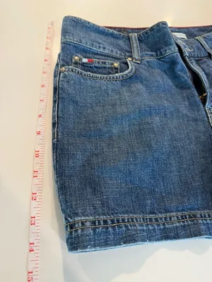 Tommy Hilfiger Classic Indigo Denim Jean Shorts Preppy/Y2k vibes Size‎ 8 thumbnail 11