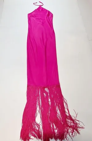 Camila Coelho Payton Maxi Dress in Hot Pink thumbnail 3