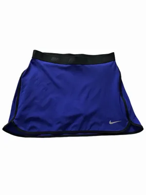 NIKE Golf Dri-FIT Blue & Black Stretch Athletic Skort Medium thumbnail 2