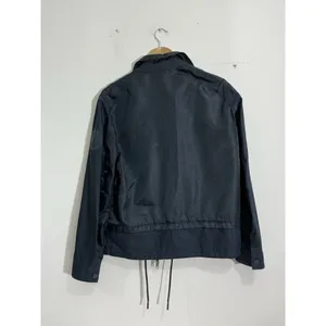 Womans Armani Exchange Navy Blue Zip Up Windbreaker Jacket Small thumbnail 3