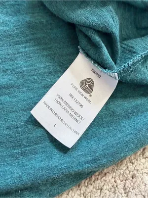 Seg’ments Women’s 100% Merino Wool Thermal Base Layer Shirt Top Longsleeve L thumbnail 7