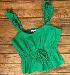 Women’s Anthropologie Lelis strappy crop top size med thumbnail 1