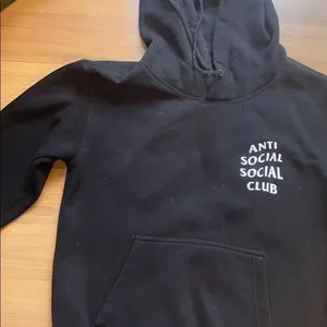 Anti Social Social Club Black Sweatshirt with White Logo thumbnail 2
