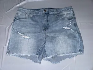 7 For All Mankind Weekend Short Denim Shorts Size 10 thumbnail 1