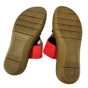 Women's Red Thong Sandals Size 6 thumbnail 4