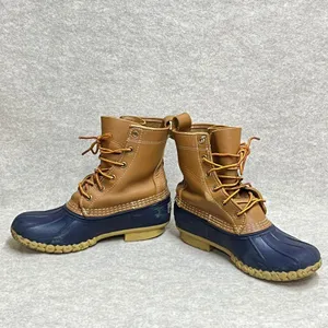 Vintage 90's LL Bean 6" Bean Boots Womens 8M Leather Duck Boots‎ Made in ME EUC thumbnail 7