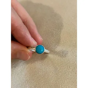 925 sterling silver ring band size 7.75 blue lot d1 thumbnail 4