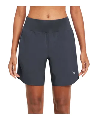 Sz M Baleaf Grey 7" Inseam Built-In Liner Grey Running Short thumbnail 1