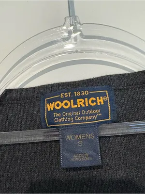 Woolrich Vintage Sweater Vest Womens‎ Christmas Trees Artsy Stitched grey Small thumbnail 4