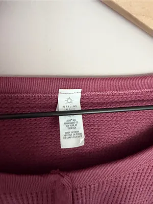 Aerie Offline Main Squeeze Cropped Waffle Knit Henley XL thumbnail 4