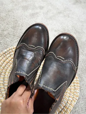 Bed|Stu Women’s Cobbler Series Slip On Shoes Leather in Dark Brown 8 thumbnail 12