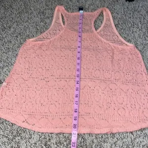 5/$30 🎈 Windsor small pink lace‎ knit tank top thumbnail 4