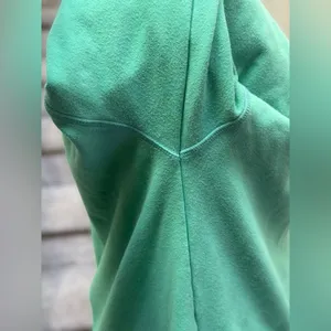 FreePeople Movement Oversized Mock Neck Back Zip Green Longline Sweatshirt Tunic thumbnail 12