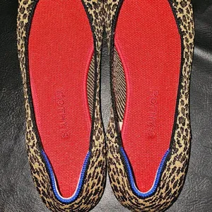 Rothy's Womens Little Cat Square Toe Leopard Print Flats Shoes‎ 10.5 thumbnail 5