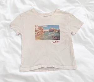 Princess Polly Italy Ciao Bella Graphic Baby Tee Size US 2 thumbnail 1