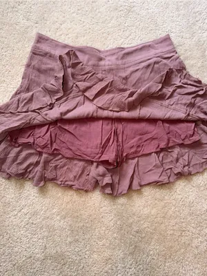 Womens Ruffled Mini Skirt thumbnail 2