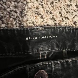 Elie Tahari Black Slim Fit Jeans Low‎ Rise Narrow Leg Designer Denim Size 6 thumbnail 2
