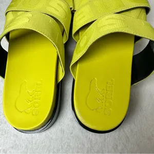Sorel Green Sandal Woman's Slip On Platform Adjustable Stretchy Straps SZ 8 thumbnail 10