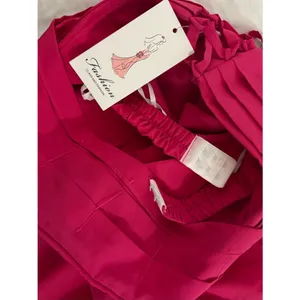 Source Unknown Strapless Fuchsia Ruffle-Detail Evening Gown thumbnail 4