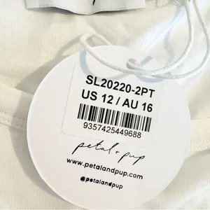 NWT Petal & Pup Omri Crop Top Shoulder Pads in White Size 12 thumbnail 10