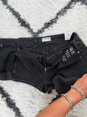 Free People Maxine Denim Wrap Skort thumbnail 4