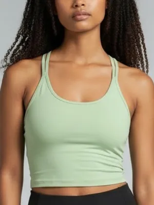 NWT Carve Designs cropped Tankini top Sea Glass thumbnail 1