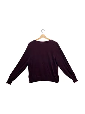 Scotch & Soda Classic Long Sleeve Cardigan Burgundy Size L Classic Preppy Fall thumbnail 13