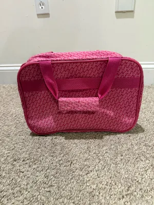 Girls Pink Patterned Travel Tote and Carry-On Set thumbnail 10