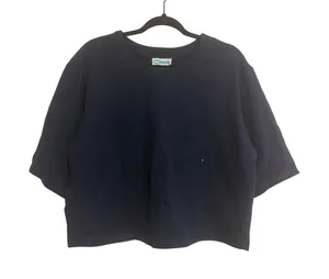 Catalina‎ T-Shirt Vintage Boxy Navy Blue Cropped Short Sleeve Large thumbnail 1