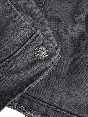 Levi's Original Denim Black Trucker Sherpa Jacket XS thumbnail 7