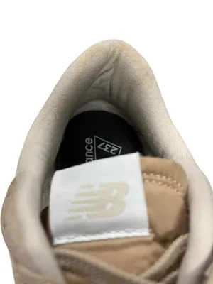 New Balance 237 wms tan white suede casual athletic sneakers sz 8.5B SKU 10-137 thumbnail 10