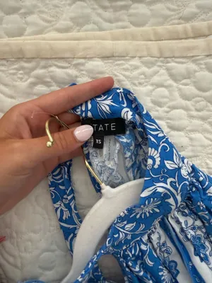 Boutique Maxi Dress Blue Design thumbnail 6