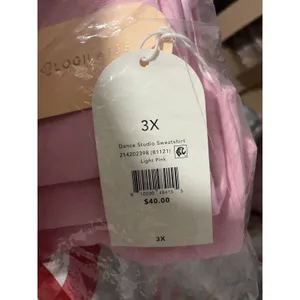 Blogilates dance studio sweatshirt off shoulder pink 3X thumbnail 4
