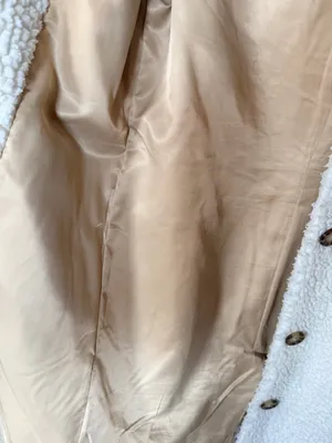 Abercrombie and fitch Sherpa teddy coat white XXS thumbnail 6