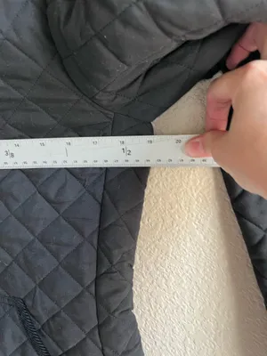 Small black Chaps quilted jacket  thumbnail 10