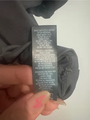 SKIMS Charcoal Grey Cropped Tee Swim Top 3X thumbnail 4
