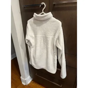 Patagonia Re-Tool Snap-T Polartec Fleece Pullover Ivory Women's‎ large thumbnail 4