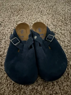 Women Birkenstock Clogs Boston Suede thumbnail 3
