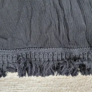 Knox Rose Black Embroidered Fringe Kimono Cardigan Size L Boho Festival thumbnail 15