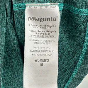 Patagonia Size Medium Green Sleeveless Dress Tulip Back Athletic Athleisure‎ thumbnail 4