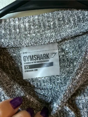 Gymshark Women’s XS Gray Marled Ribbed Crop Tank Top thumbnail 6