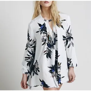 ✨Free people White Combo Electric Orchid Sz Small Swing Tunic✨ thumbnail 2