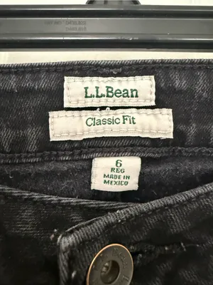 L.L. Bean Straight-Leg Jeans - Black Wash thumbnail 7